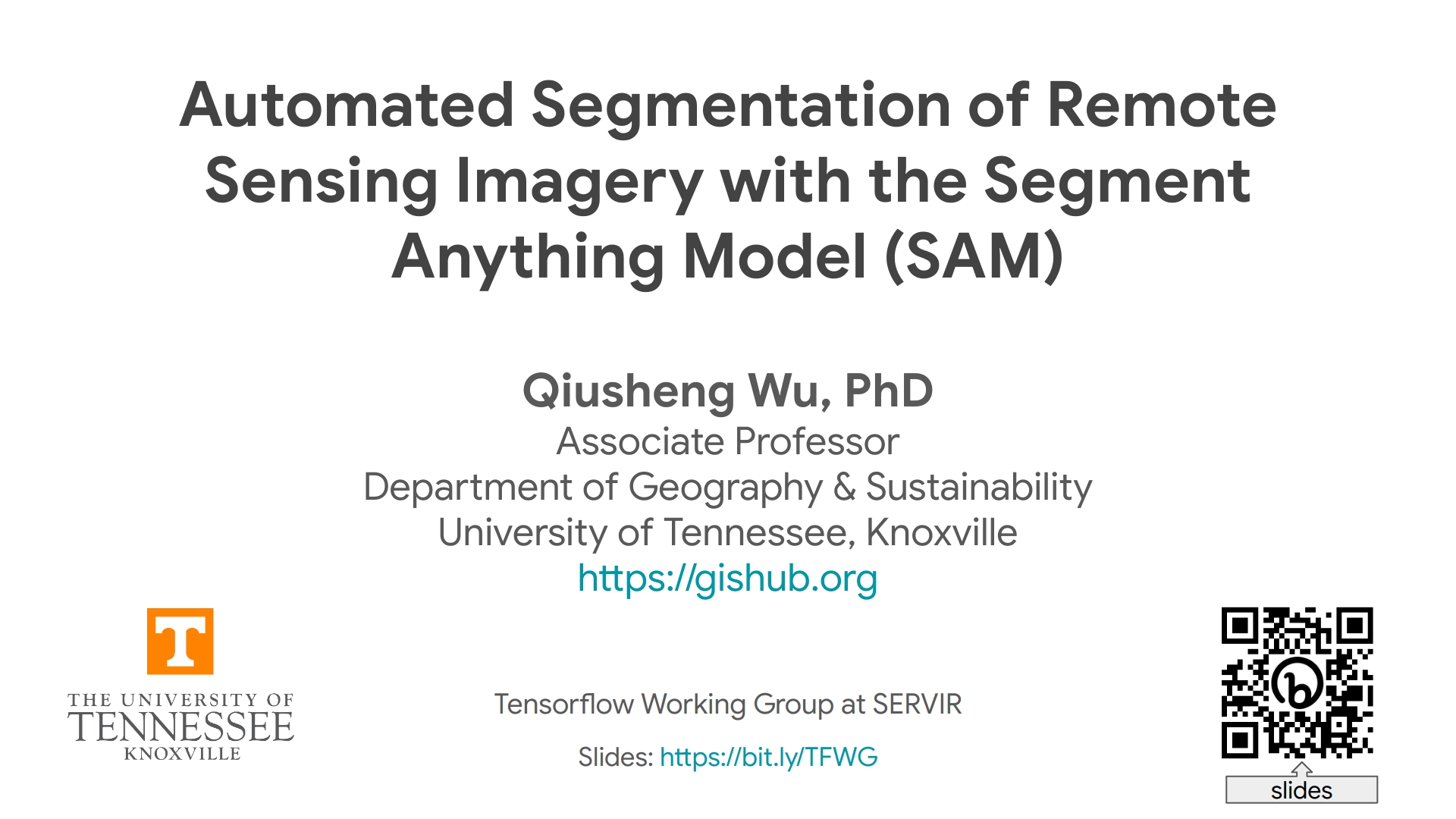 Segment-geospatial presentation at SERVIR