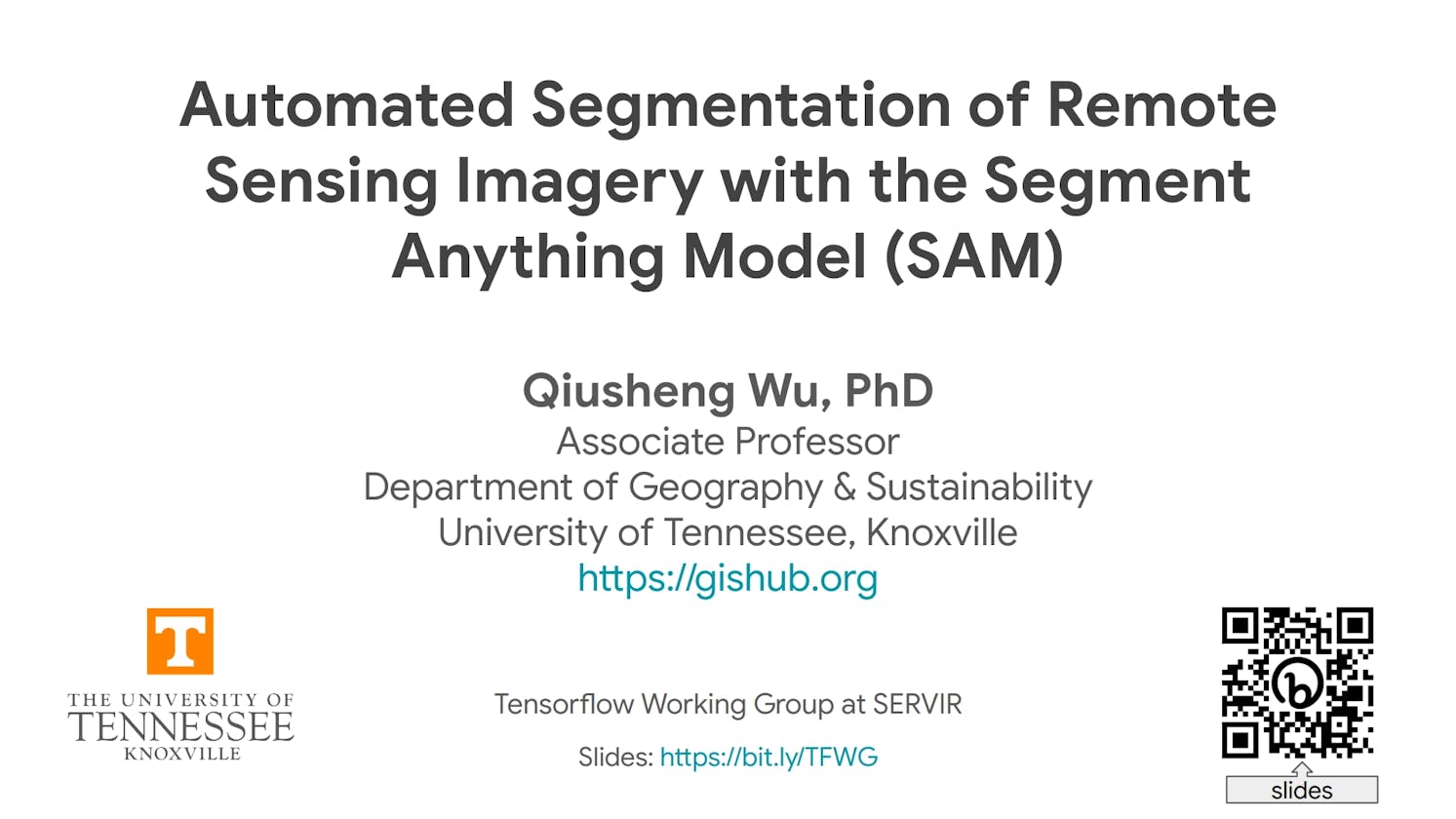 Segment-geospatial presentation at SERVIR