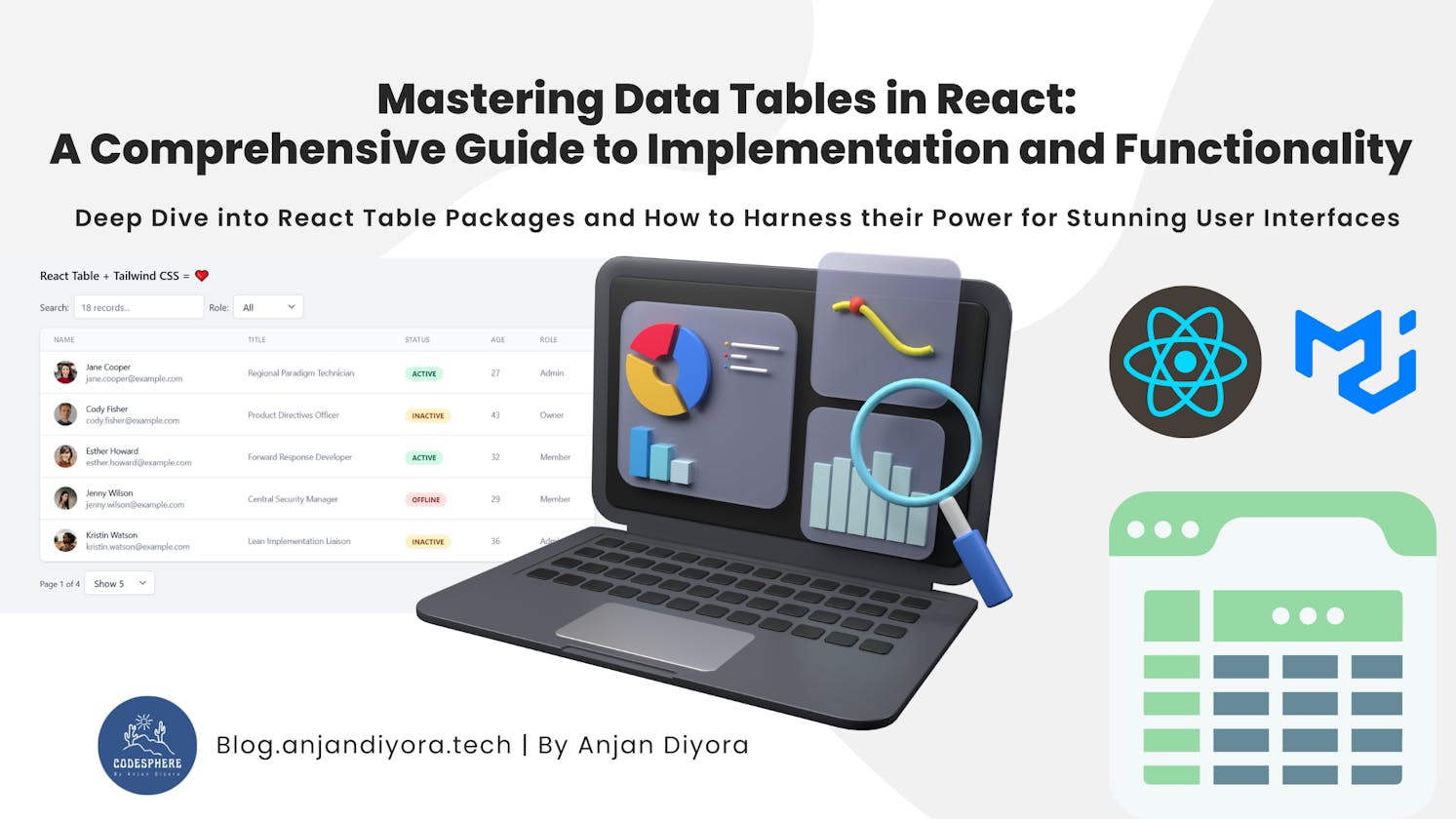 Mastering Data Tables in React: A Comprehensive Guide to Implementation and Functionality