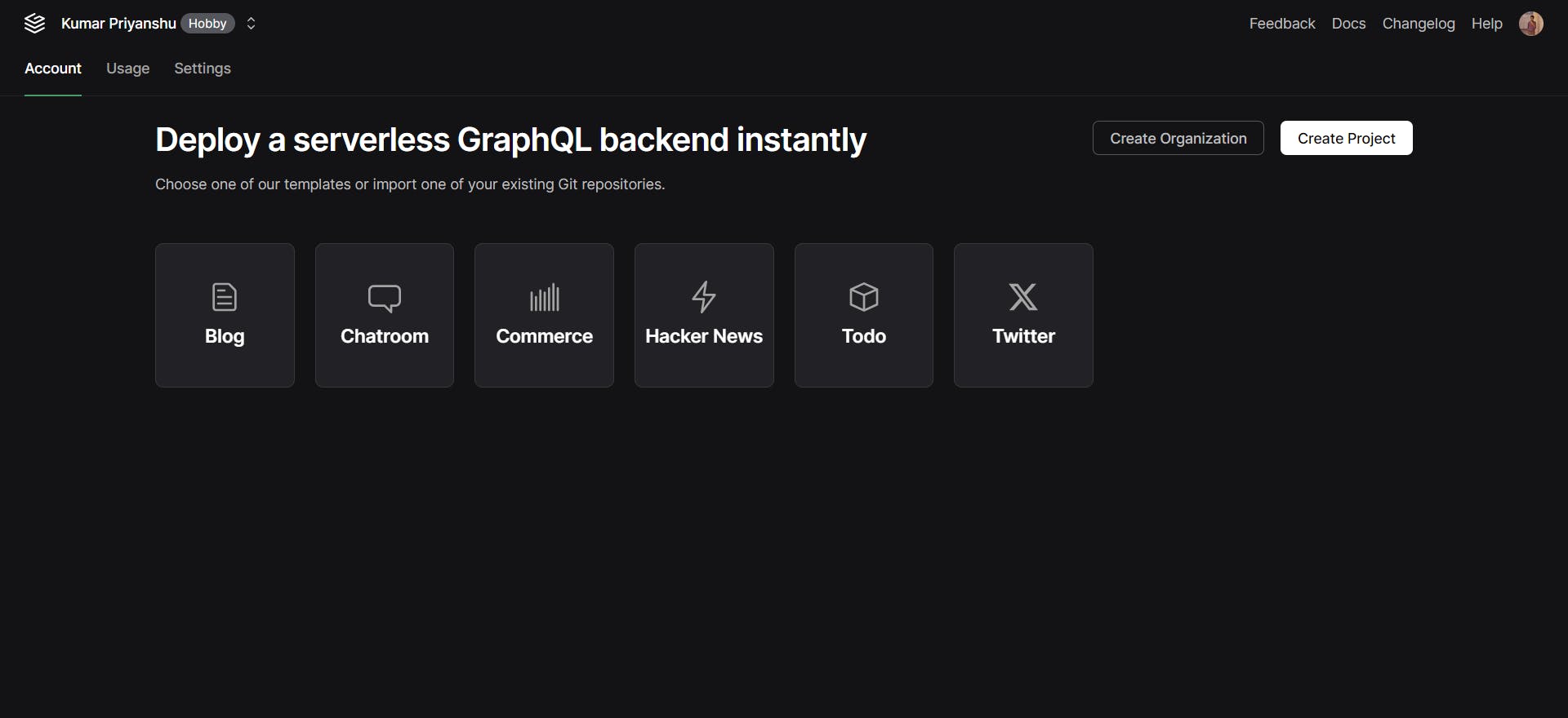 GrafBase Dashboard