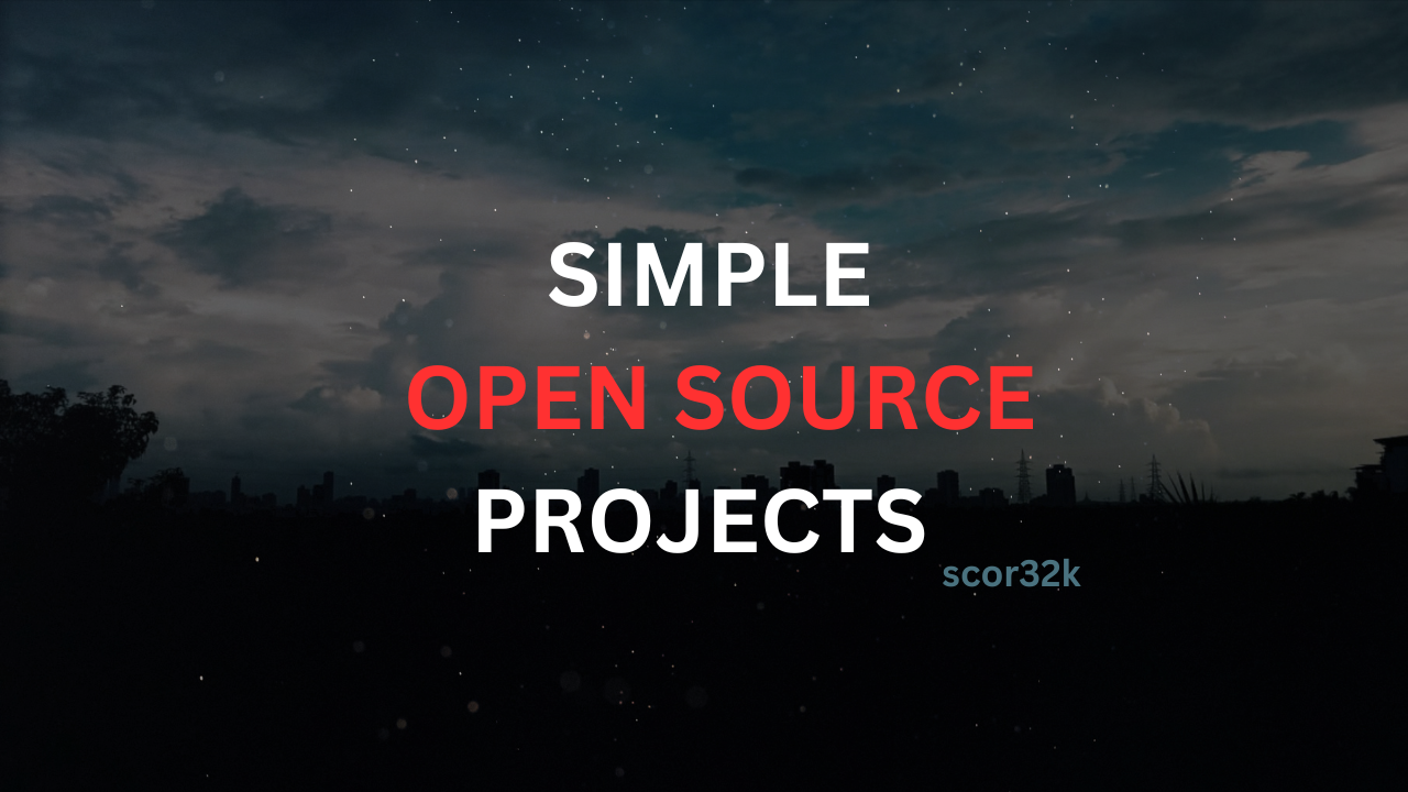 Simple Open Source Projects