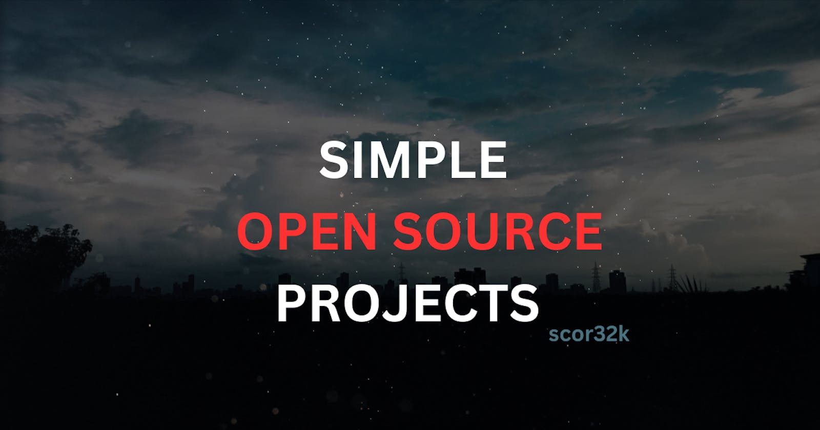 Simple Open Source Projects