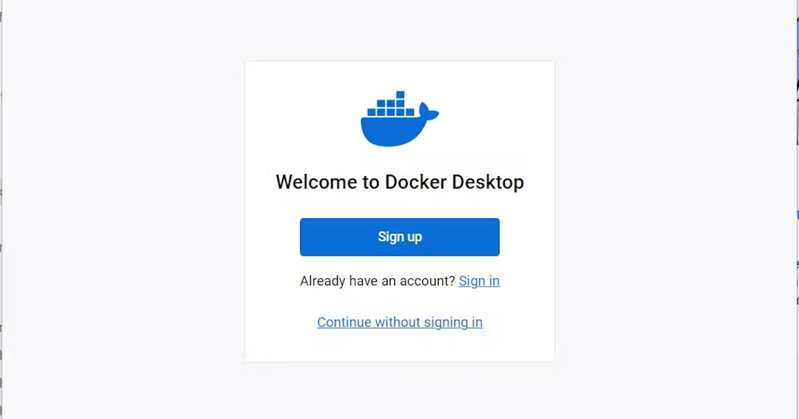 Docker Desktop Windows Installation