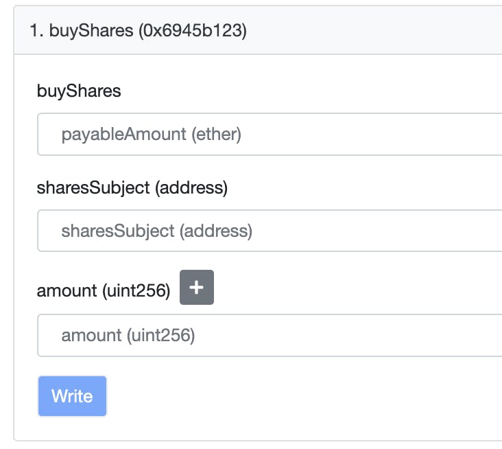 etherscan contract write page