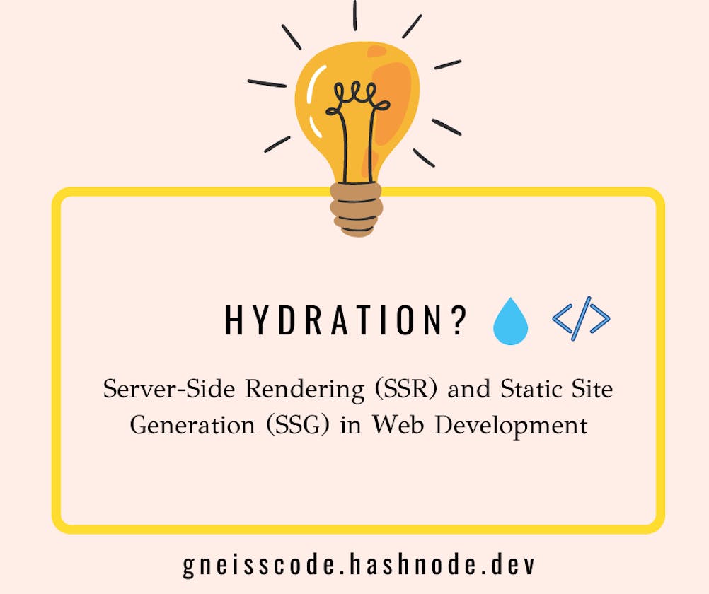 Hydration: Understanding the Role of Server-Side Rendering (SSR) and Static Site Generation (SSG) in Web Development