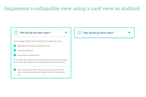 Implementing a Collapsible View Using a CardView in Android