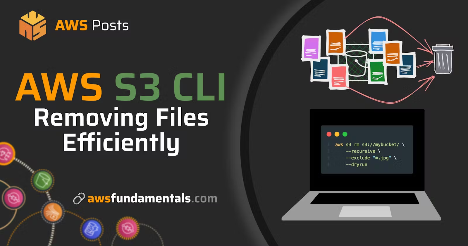 AWS S3 CLI for removing files efficiently.