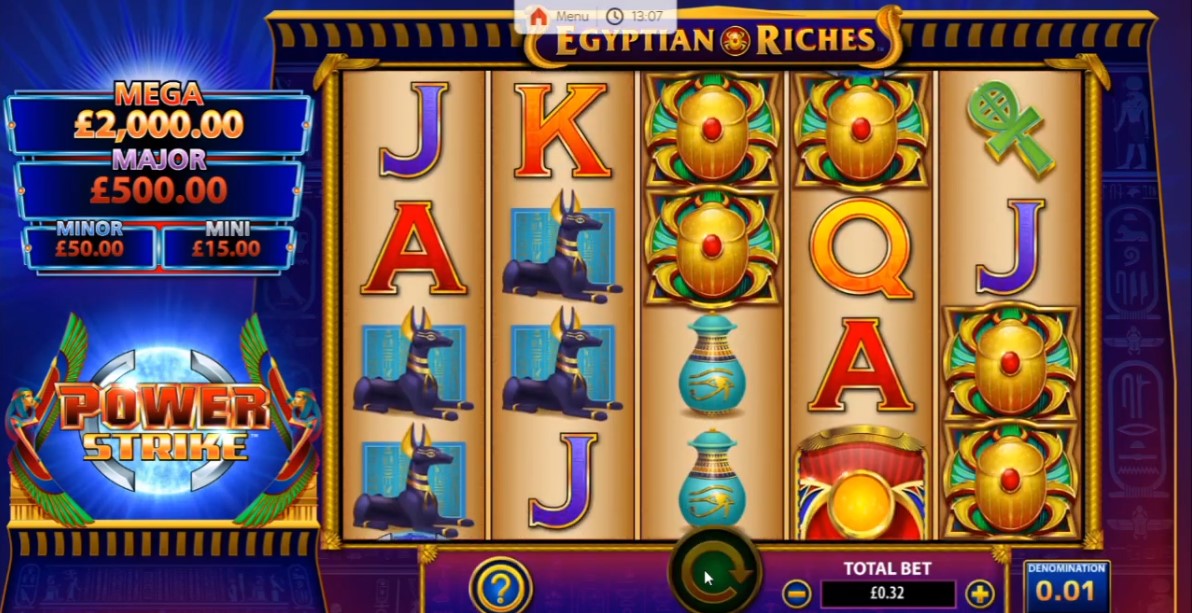 Mega Pyramid Bonanza Conquer the Power Strike Egyptian Riches Slot Machine!