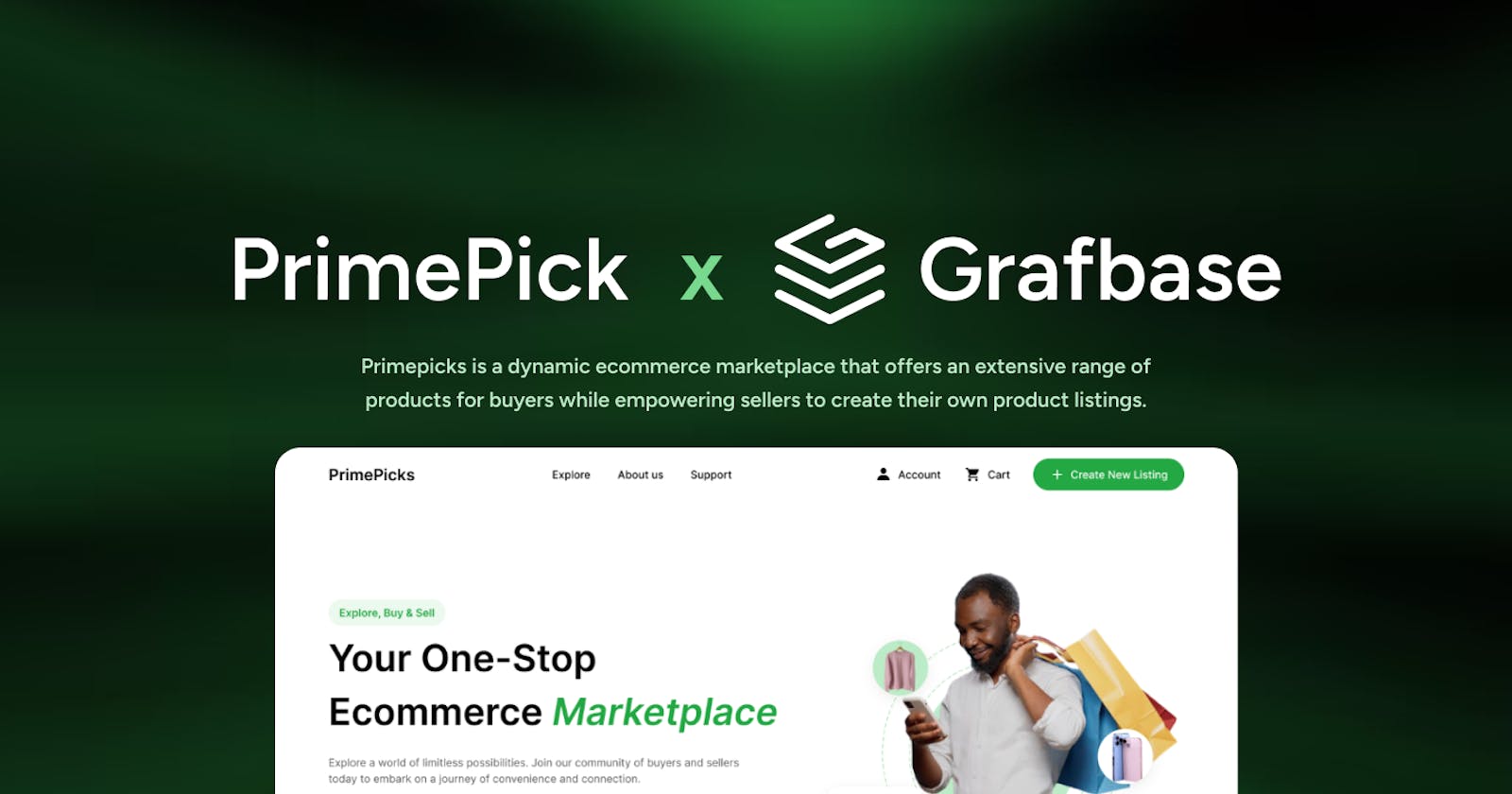 Primepick: Full-Stack Ecommerce Application built with Grafbase and Next.js