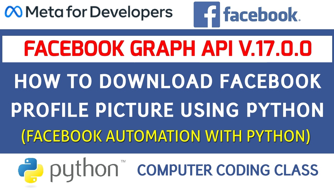 How to Download Facebook Profile Picture using Python