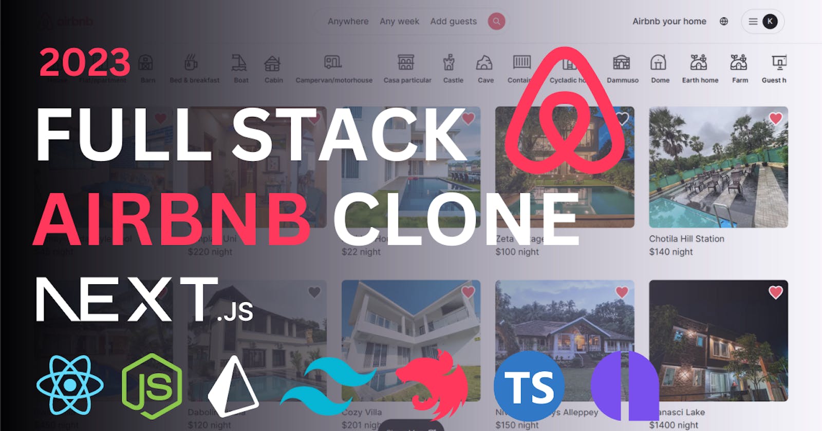 Full Stack Airbnb Clone with Next.js, Tailwind CSS, Zustand and Amplication