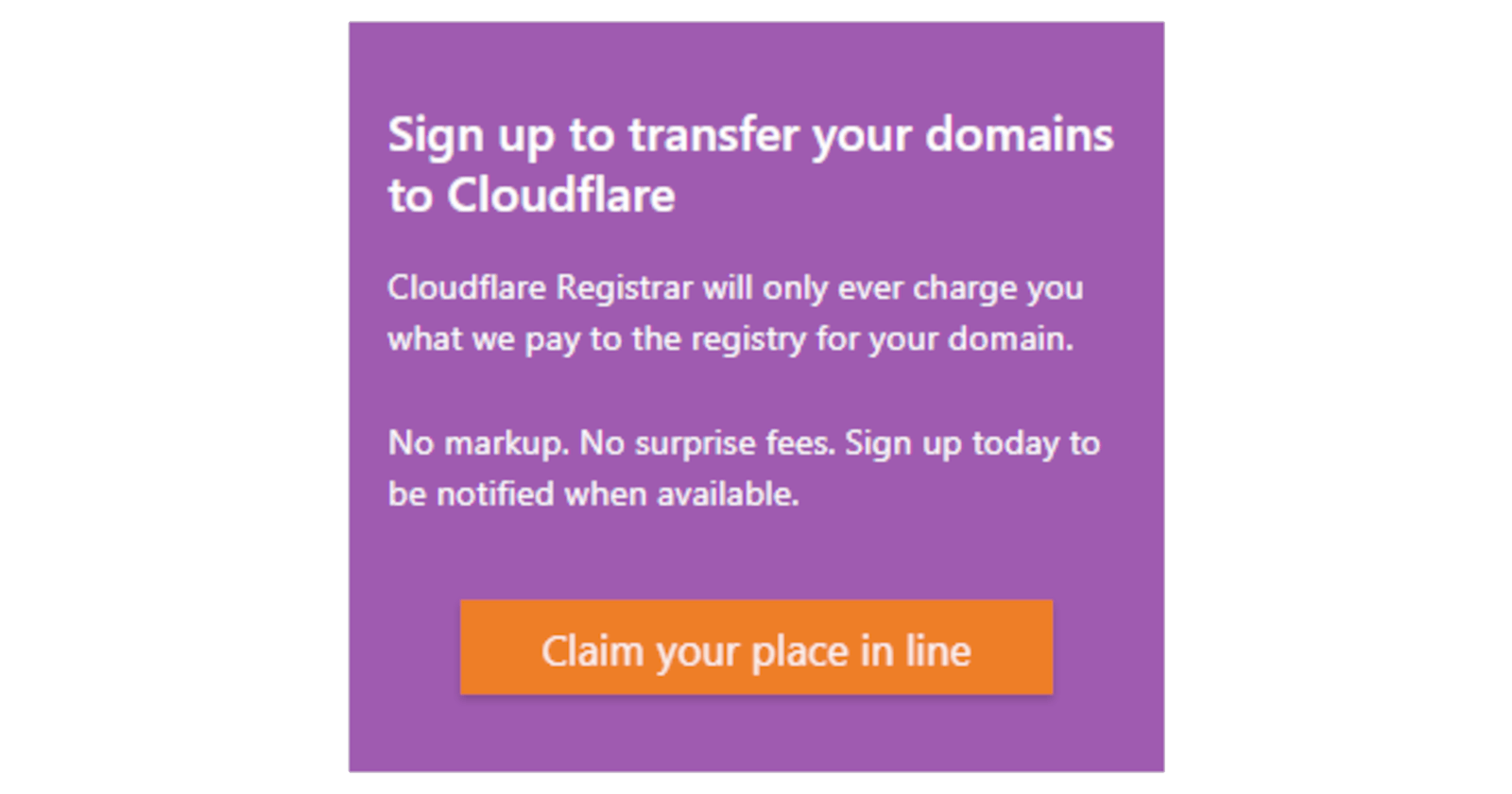 We can now register domains with Cloudflare