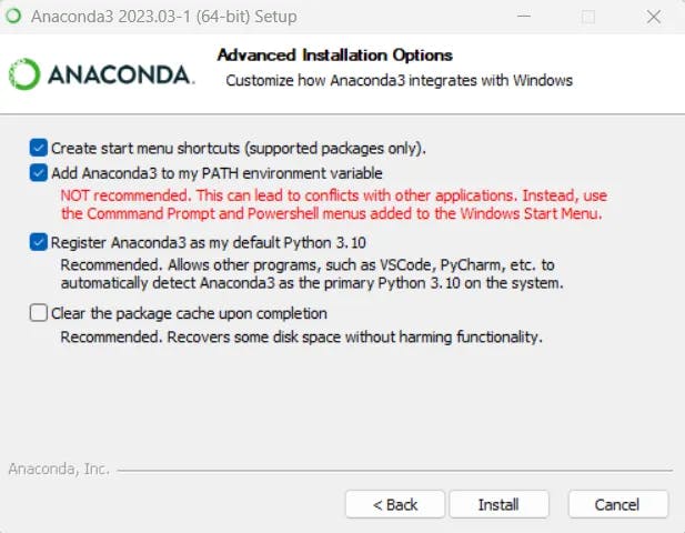 Add Anaconda3 to the Path environment variable