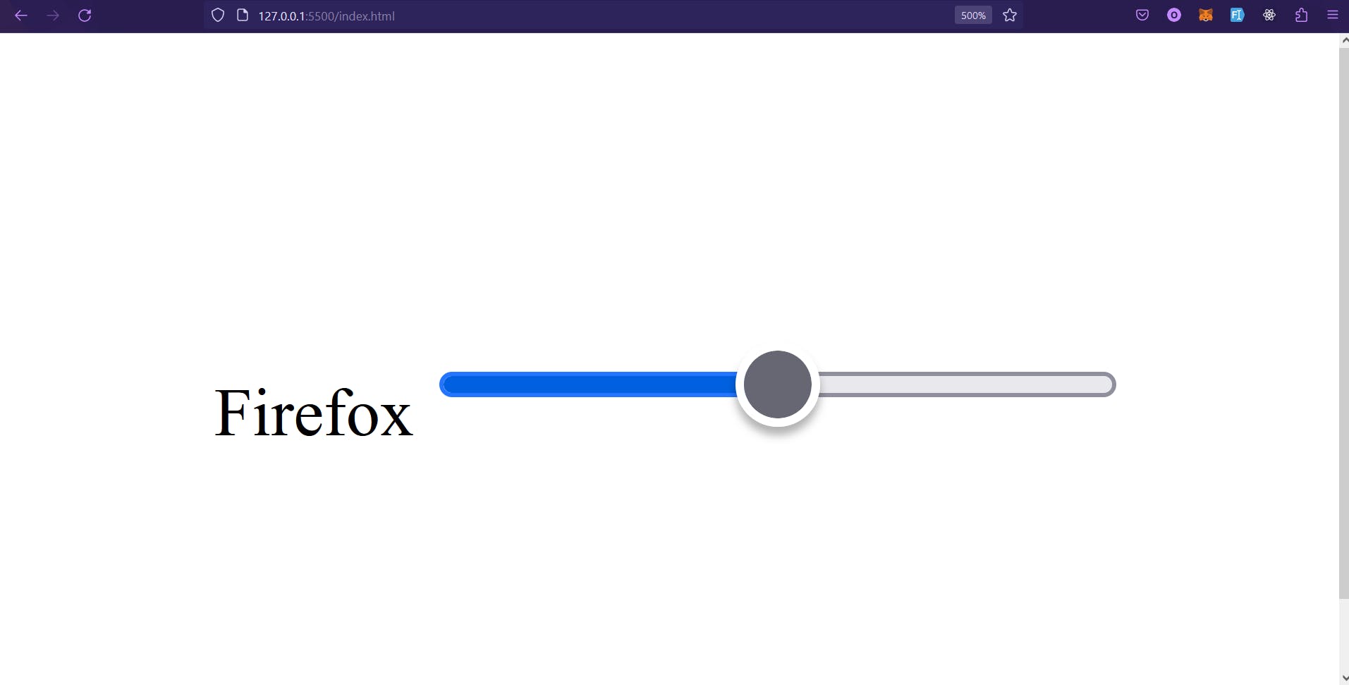 Firefox default style for range input