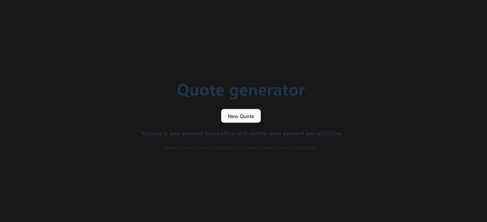 Create a  Random Quotes Genarator with React  and Vite