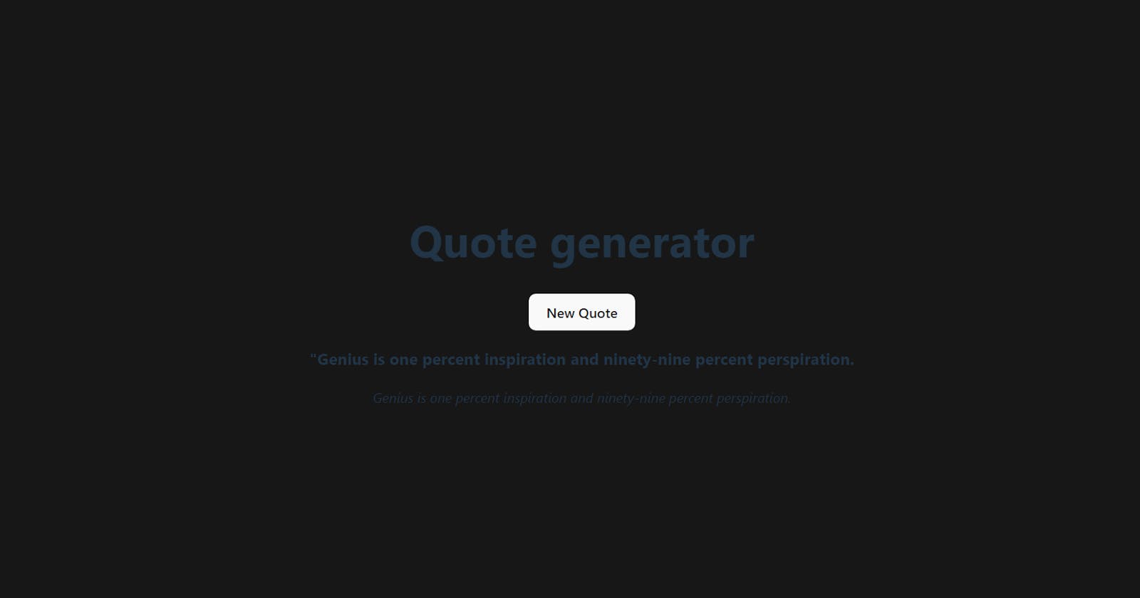 Create a  Random Quotes Genarator with React  and Vite