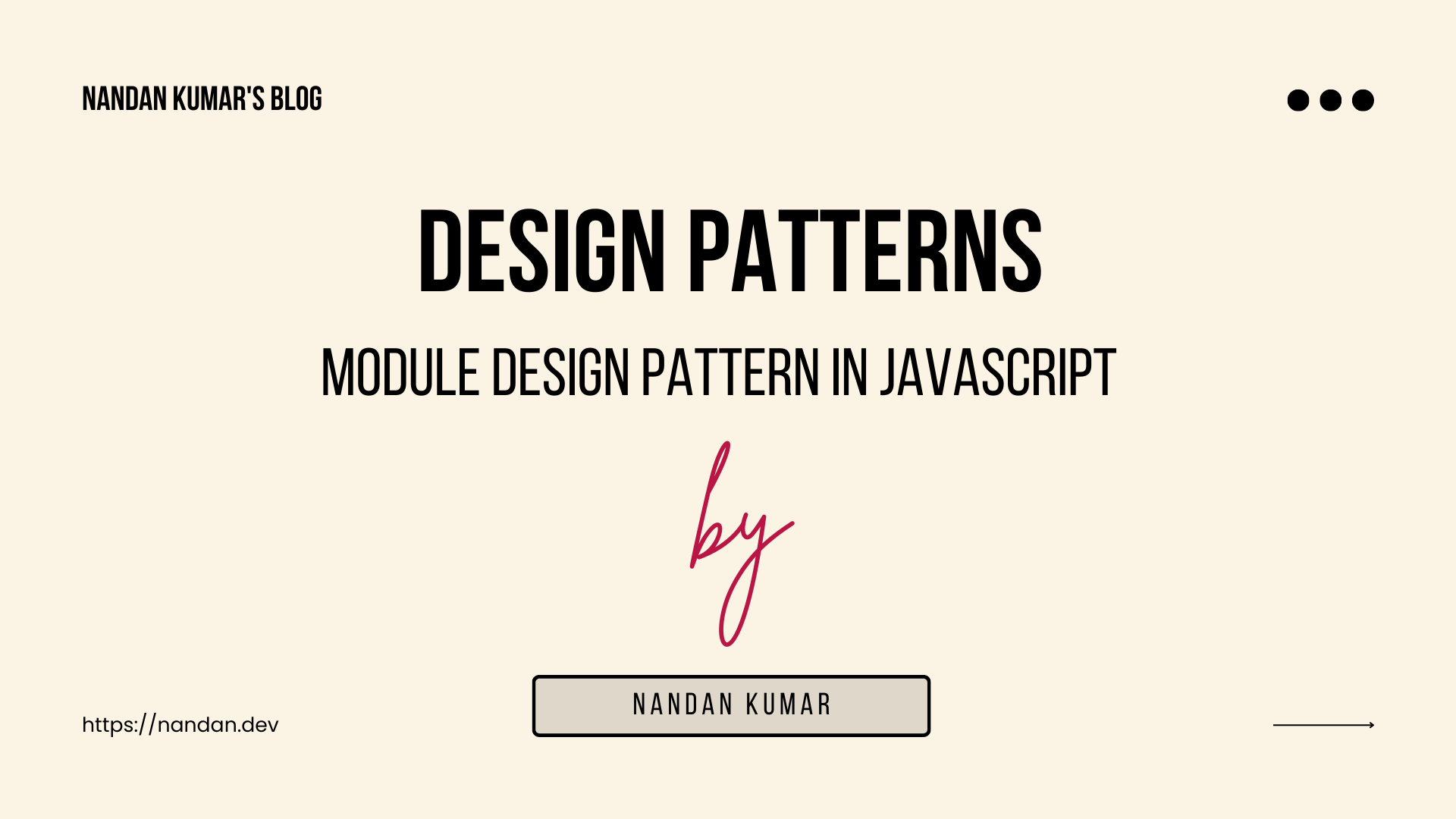 Design Patterns: Module Design Pattern in JavaScript