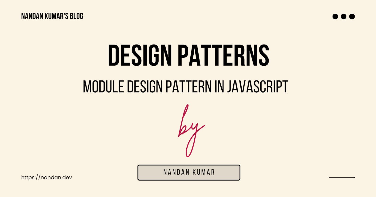 Design Patterns: Module Design Pattern in JavaScript