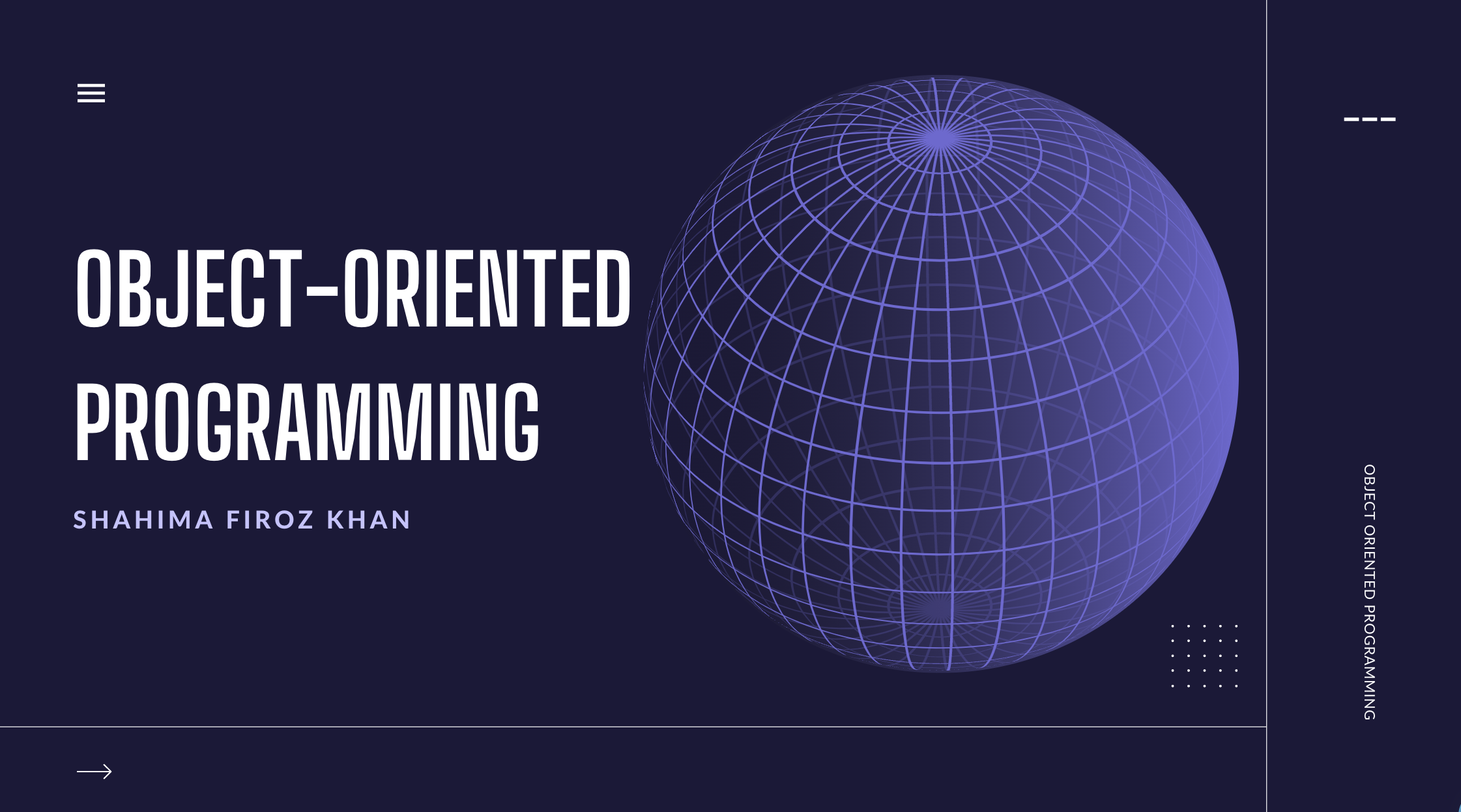 Object Oriented Programming 