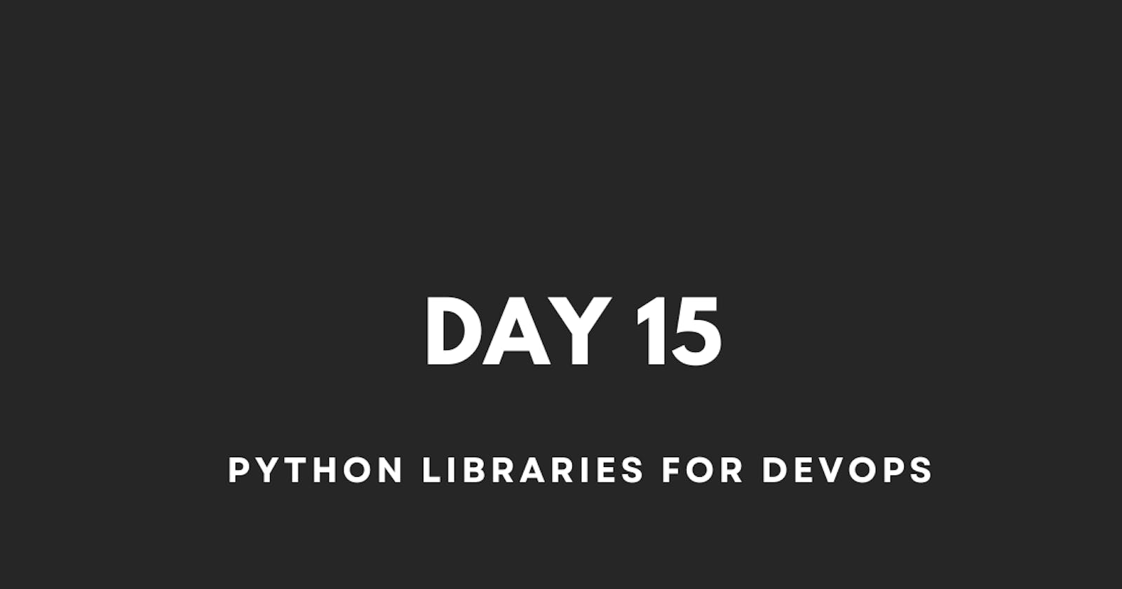 Python Libraries For DevOps