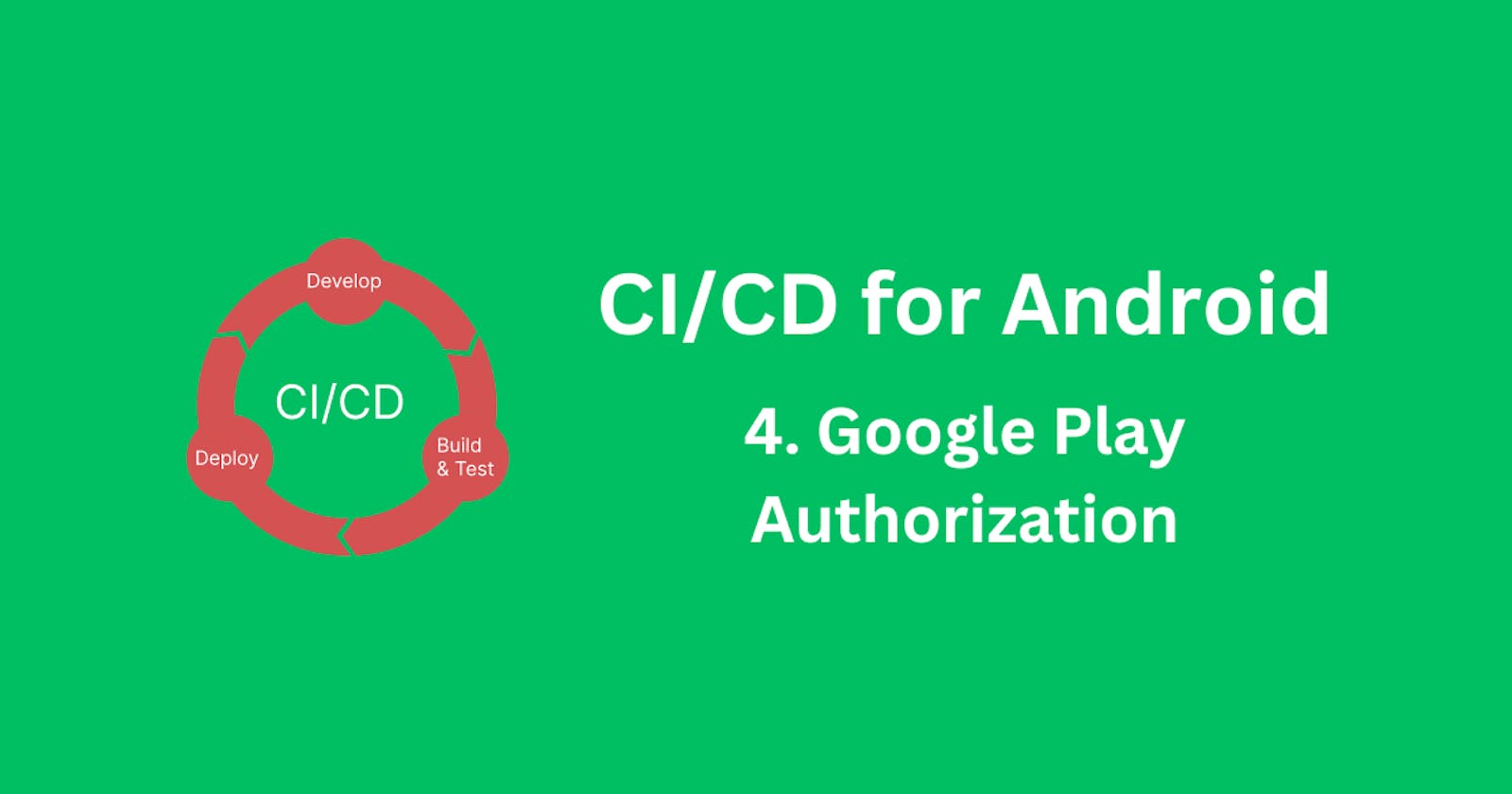 CI/CD for Android - Google Play Authorization