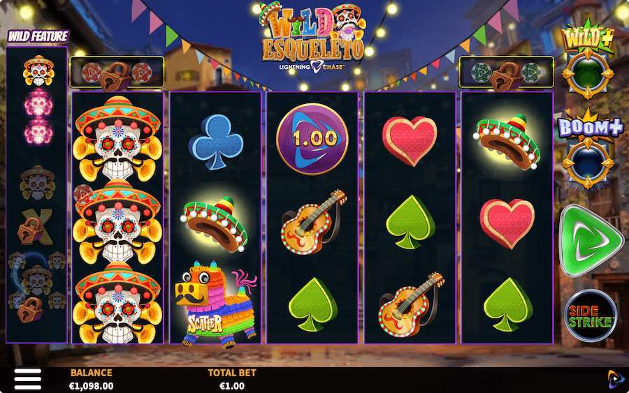 Unleash the Lightning in Wild Esqueleto Lightning Chase Slot Game