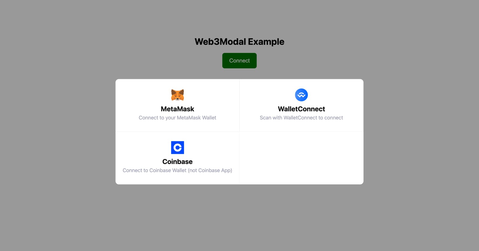 Next.js with Web3Modal Example