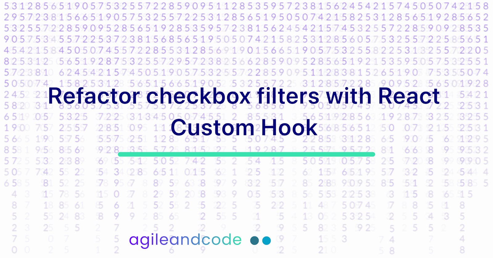 Refactor checkbox filters with React Custom Hook