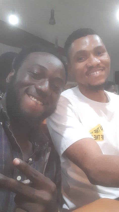 Myself and Fon at Polygon’s Lagos Guild event