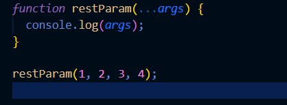 rest param example