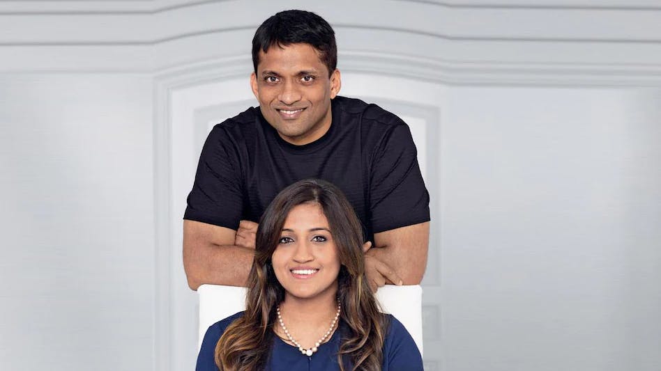 byju ravinderan and divya gokulnath