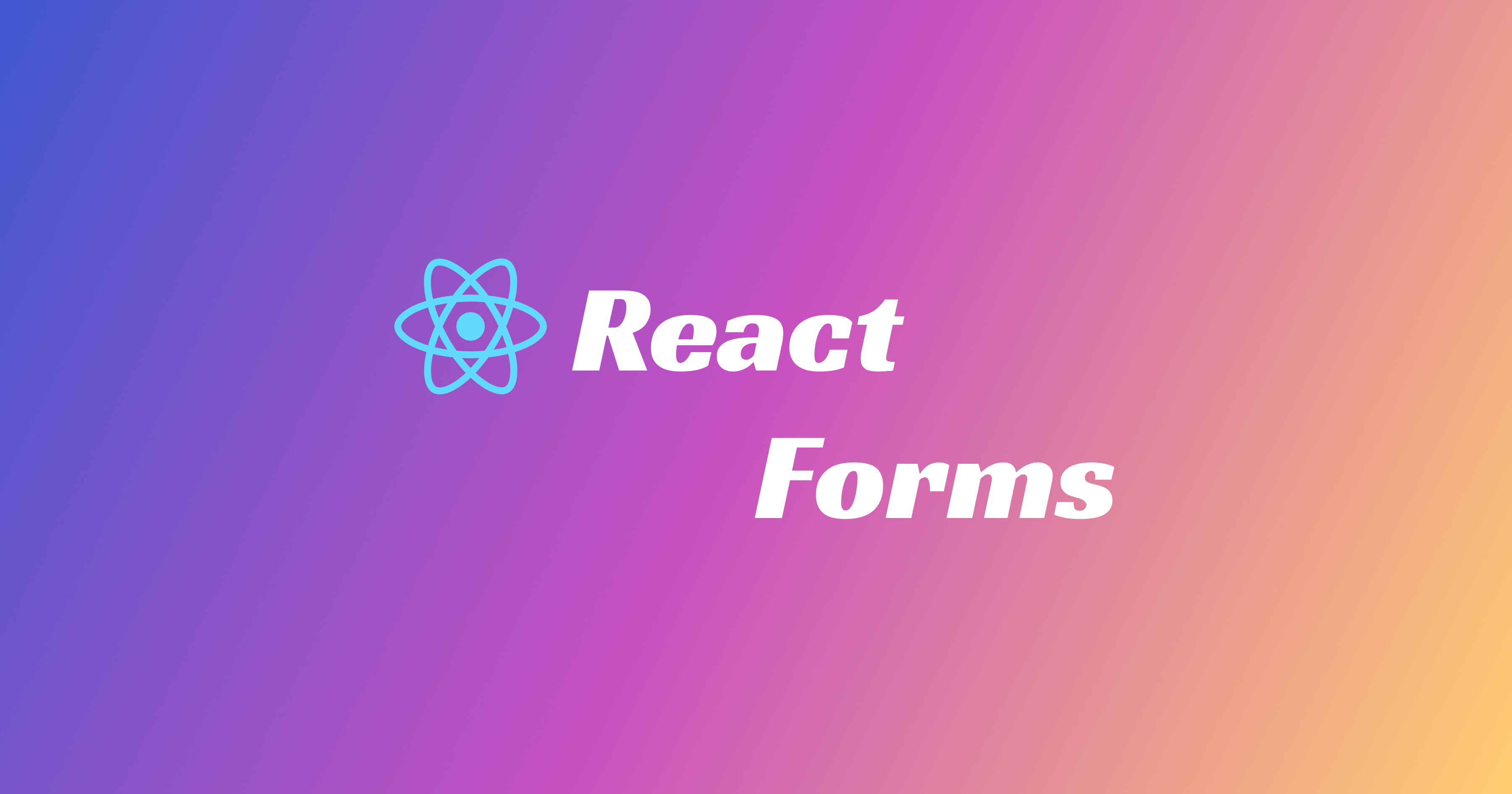 Creating forms in React