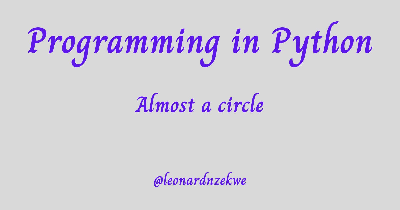 Cover Image for Python's "Almost a Circle": Mastering Serialization, Testing, and Function Arguments