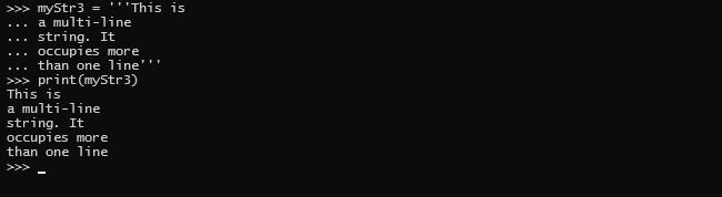 Python string output