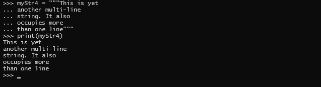 Python string output