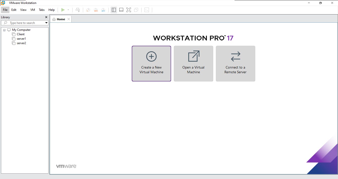 Here on VMware workstation, I have made two VM's with server 19 installed on it. 