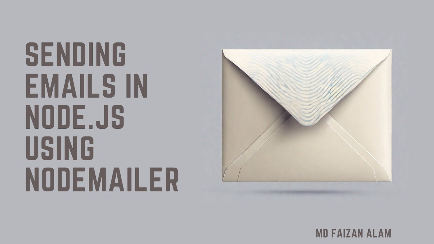 Sending Emails in Node.js using Nodemailer