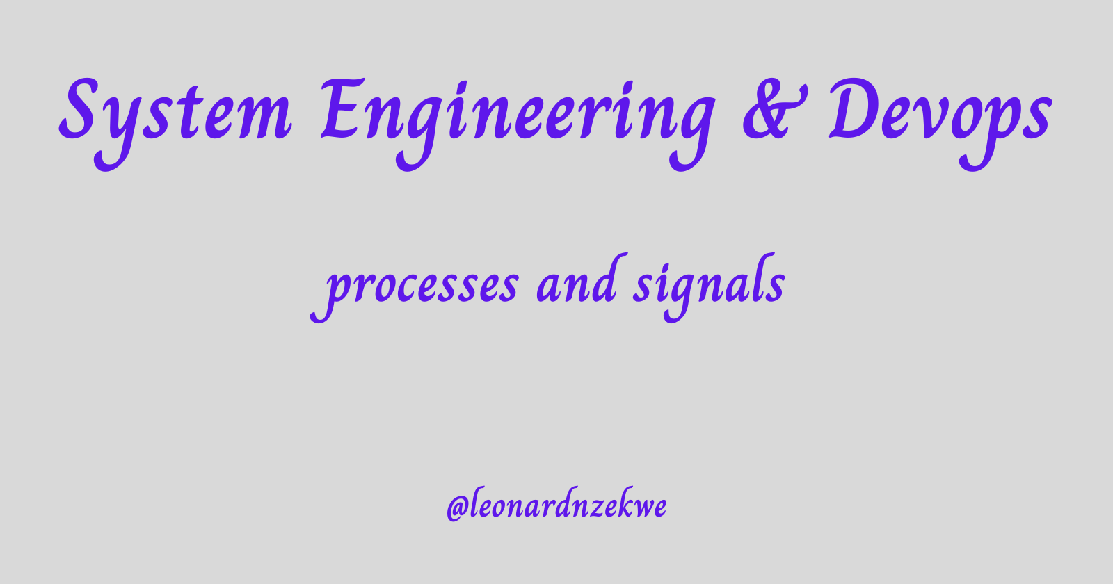 Demystifying Processes and Signals in Unix