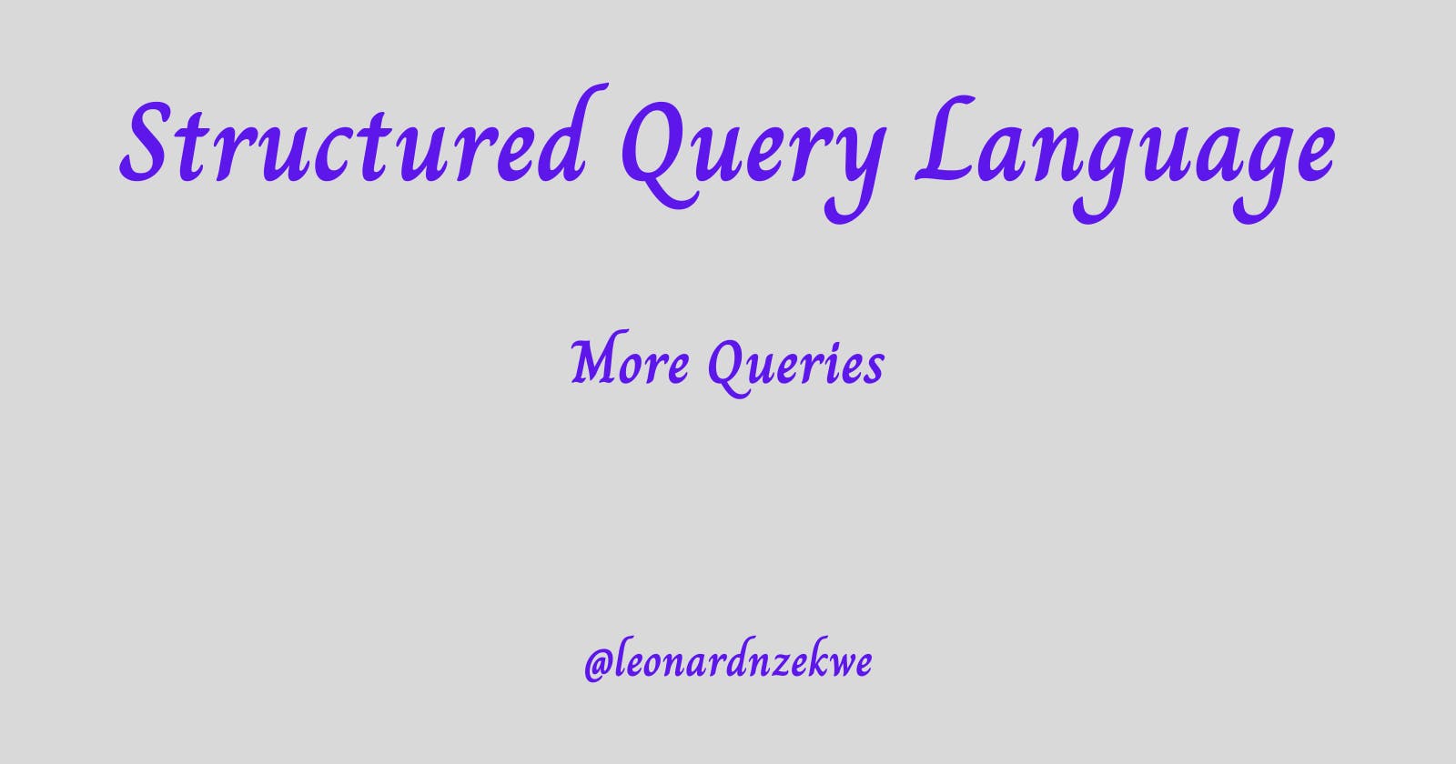 Cover Image for Exploring More SQL Queries