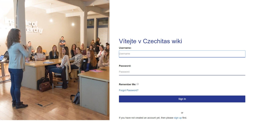 Přihlášení uživatele