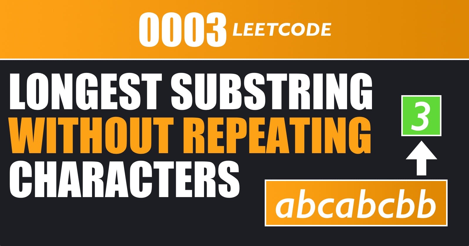 Longest Substring Without Repeating Characters - Leetcode 3