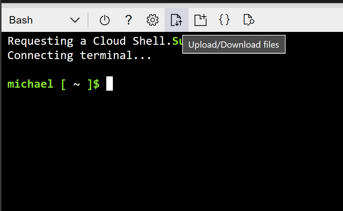 Azure portal cloud shell