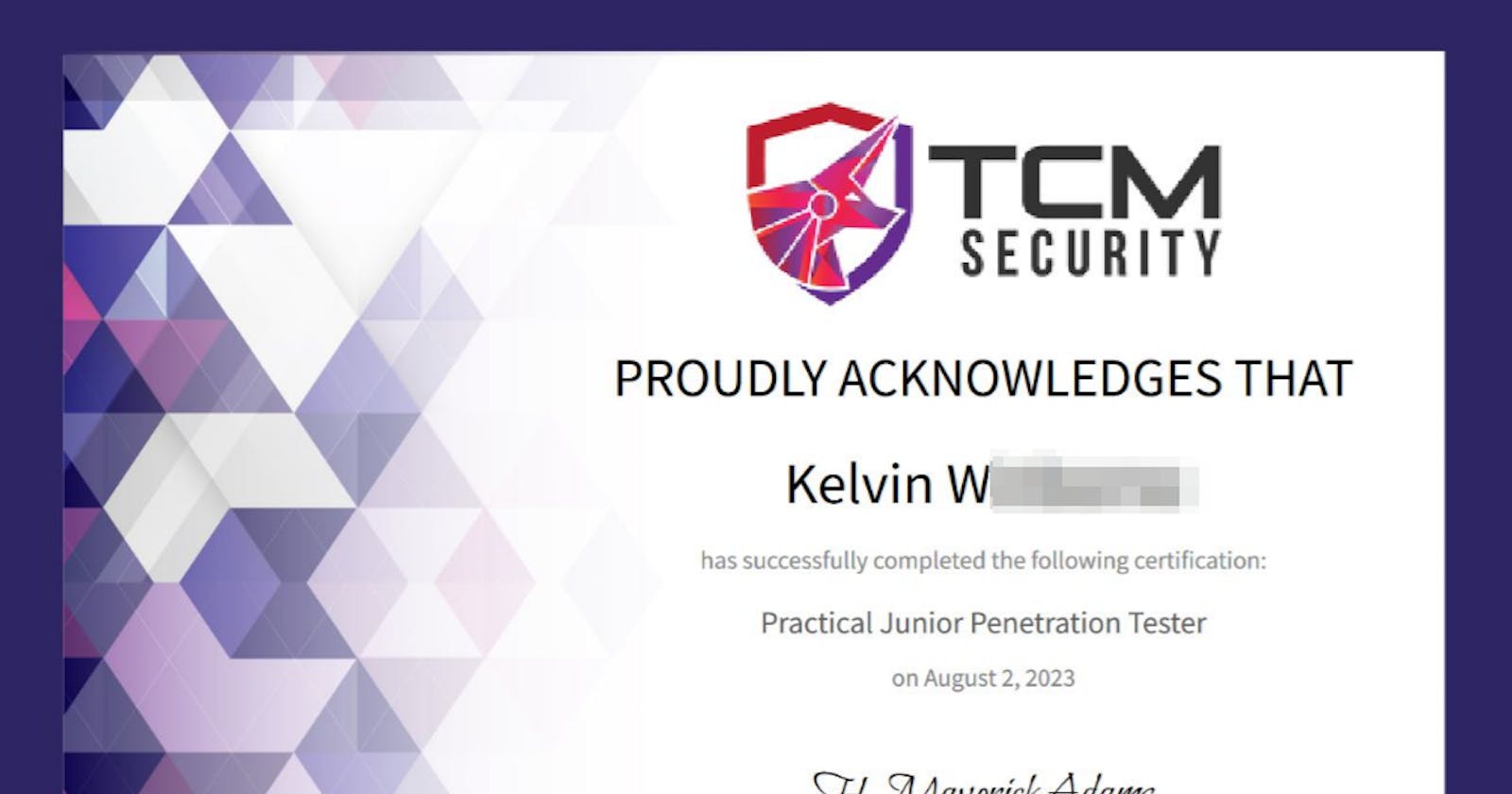 TCM’s Practical Junior Penetration Tester (PJPT) Review