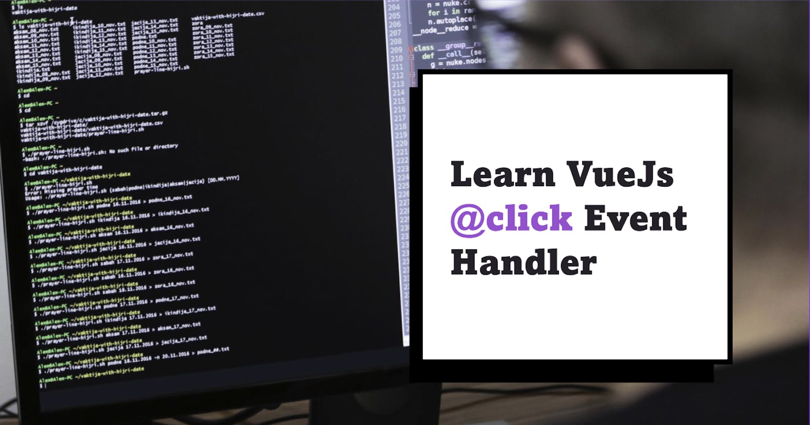 Learn @click event handler for VueJs 👊💥