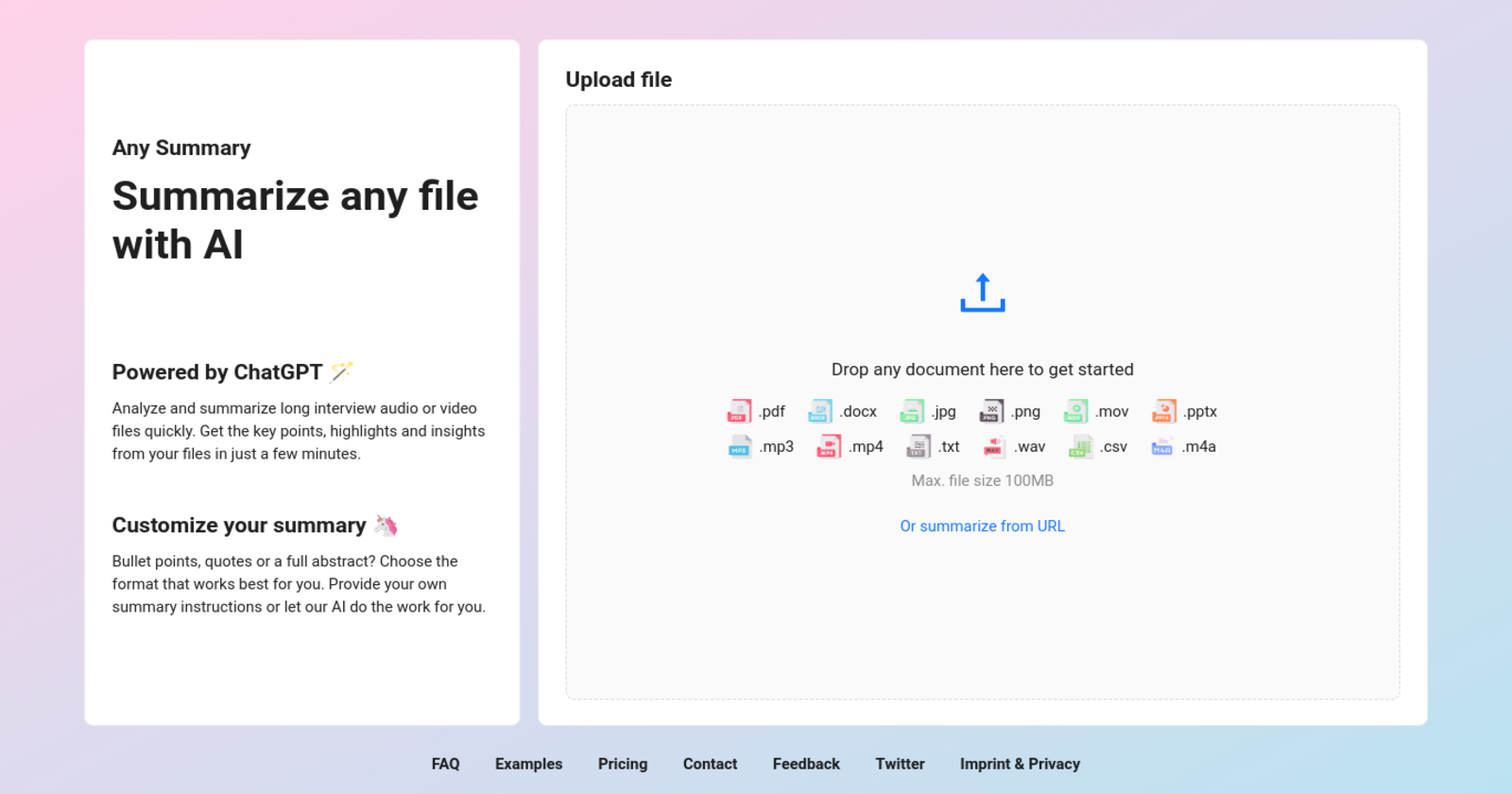 Unlocking Insights: Experience Efficient Content Summarization with Any Summary AI