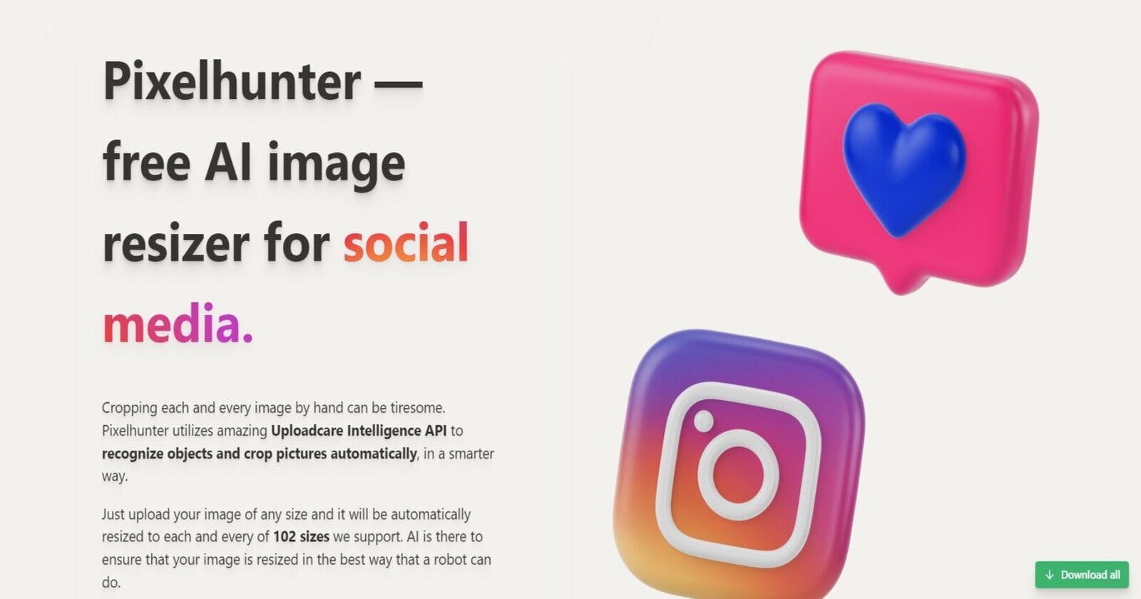 Pixelhunter: Elevate Your Social Media Visuals with AI-Powered Image Resizing