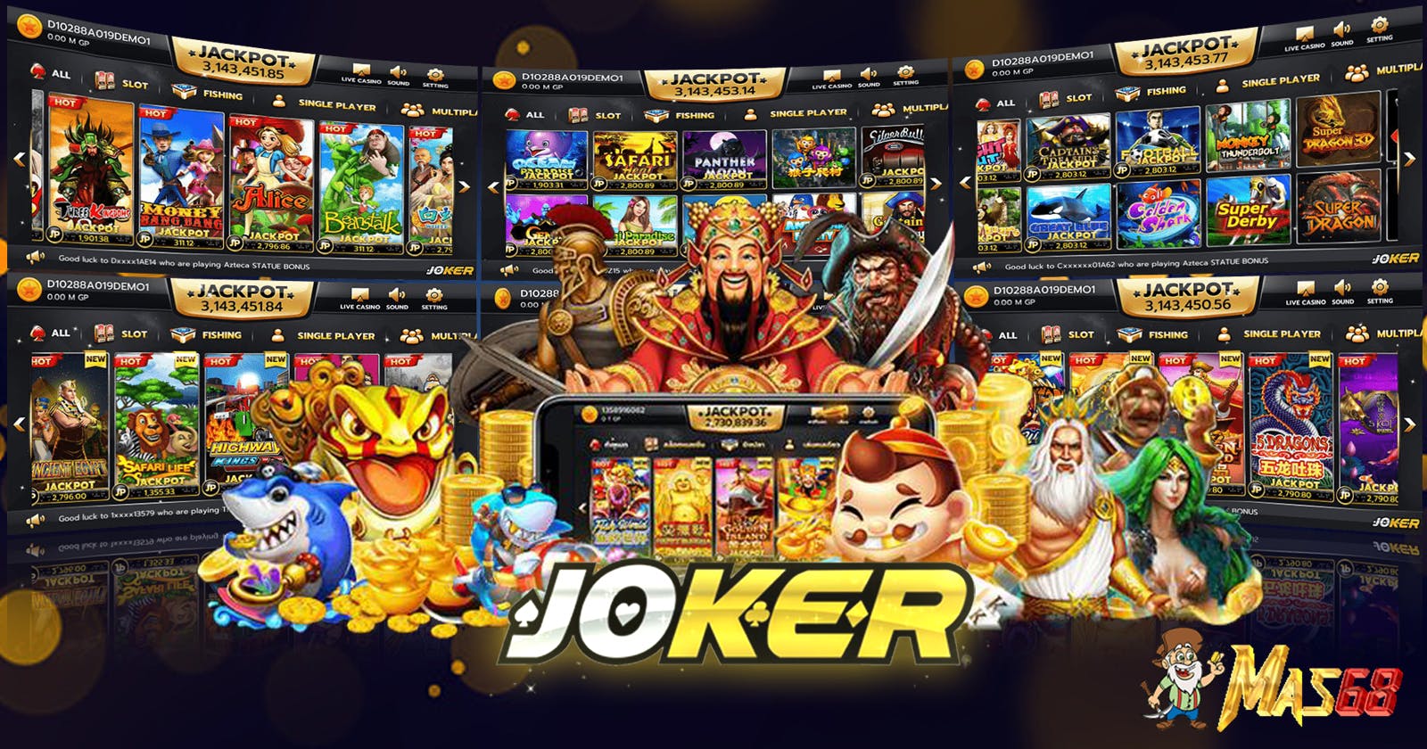 Slot Jackpot Joker123 | Link Daftar Slot Gacor Mas68