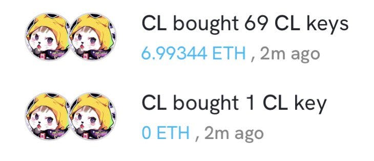 CL207 buying 69 of their own shares