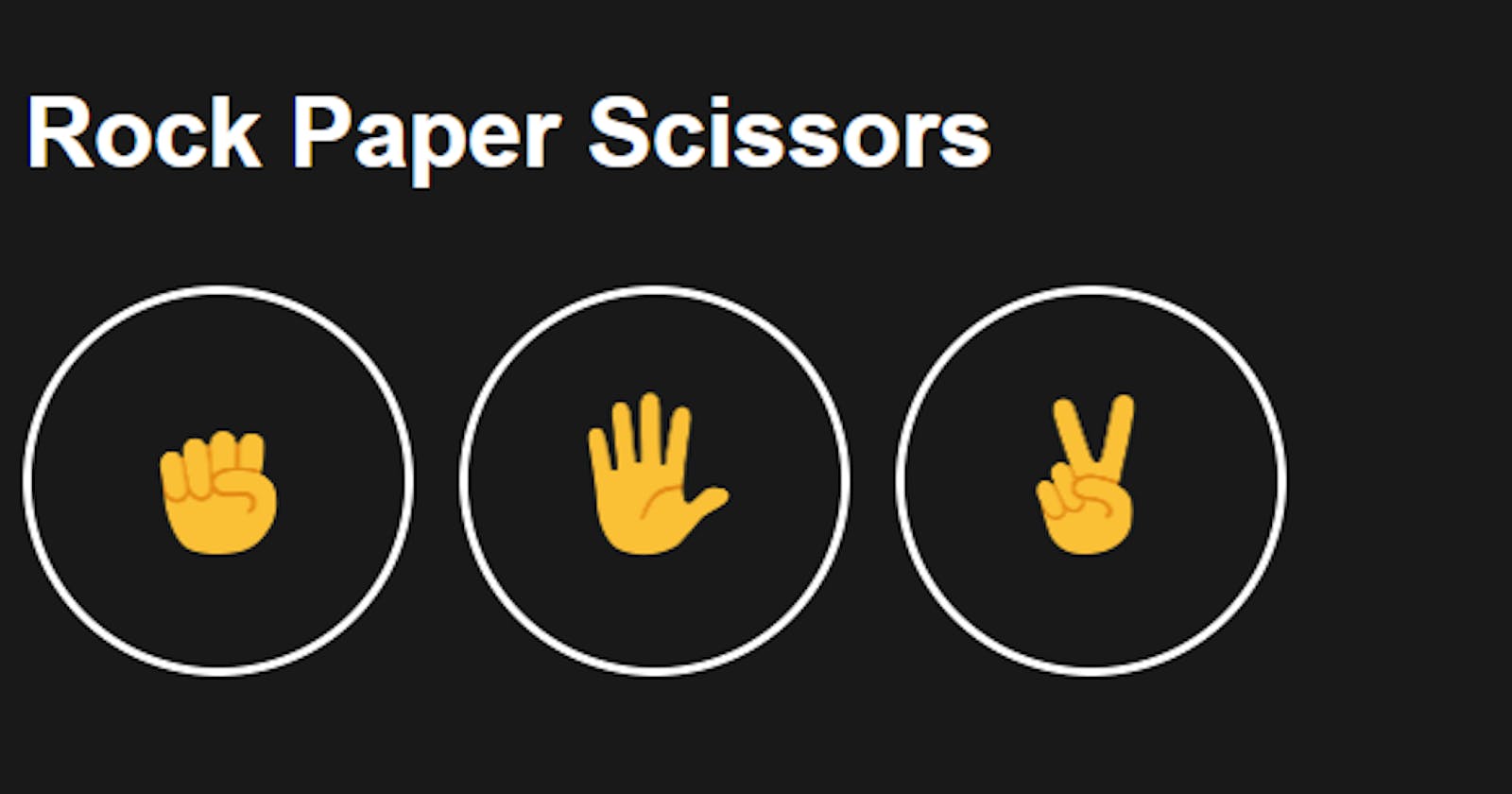 " Rock, Paper, Scissors game"