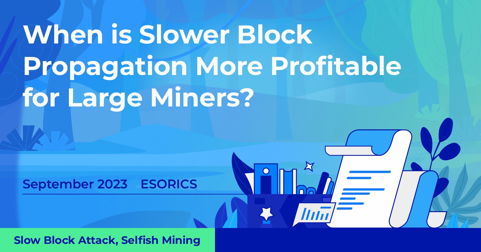 When is Slower Block Propagation More Profitable for Large Miners?